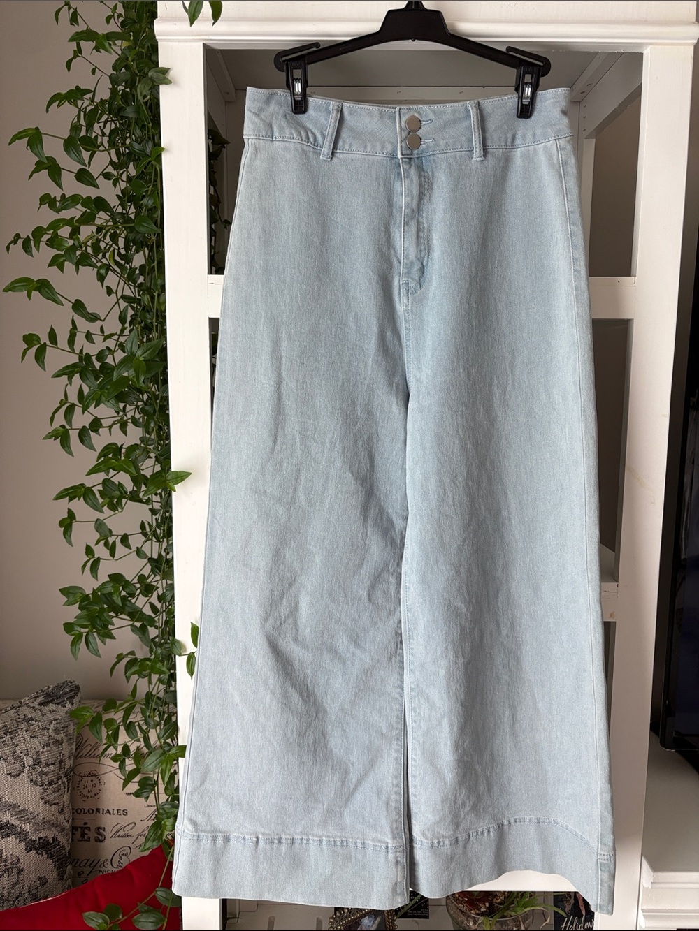 Altar’d State Pale Blue Wide-Leg Denim Jeans